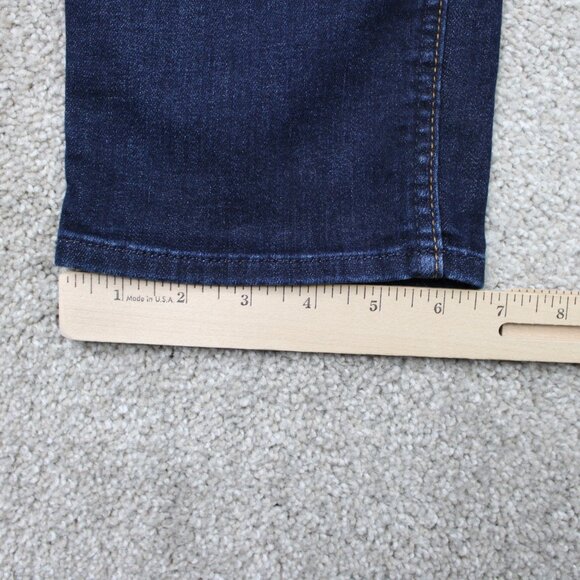 7 for all Mankind Jeans Women 31 Blue Dark Wash Roxanne Ankle w/ 26" inseam - Picture 5 of 14